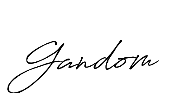 How to make Gandom signature? Antro_Vectra_Bolder is a professional autograph style. Create handwritten signature for Gandom name. Gandom signature style 7 images and pictures png