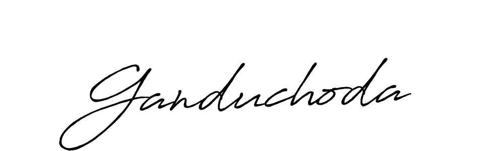 How to make Ganduchoda name signature. Use Antro_Vectra_Bolder style for creating short signs online. This is the latest handwritten sign. Ganduchoda signature style 7 images and pictures png