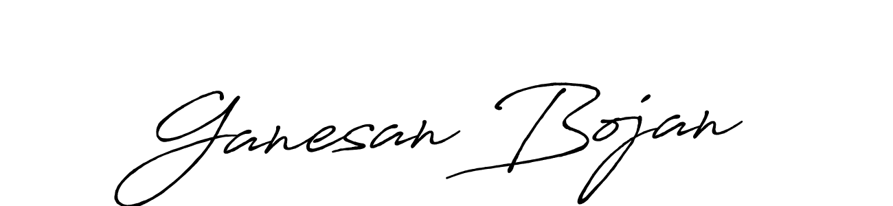 Ganesan Bojan stylish signature style. Best Handwritten Sign (Antro_Vectra_Bolder) for my name. Handwritten Signature Collection Ideas for my name Ganesan Bojan. Ganesan Bojan signature style 7 images and pictures png