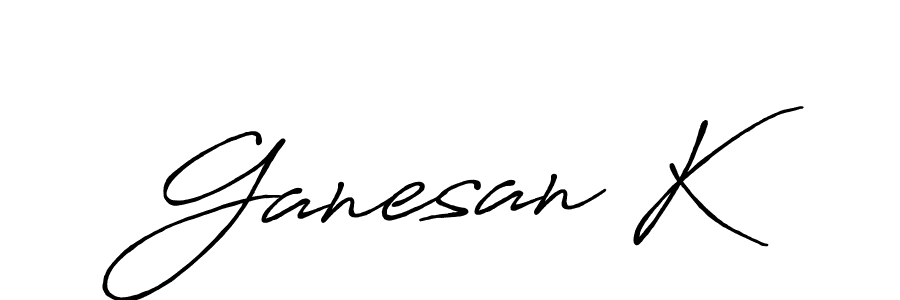 You can use this online signature creator to create a handwritten signature for the name Ganesan K. This is the best online autograph maker. Ganesan K signature style 7 images and pictures png