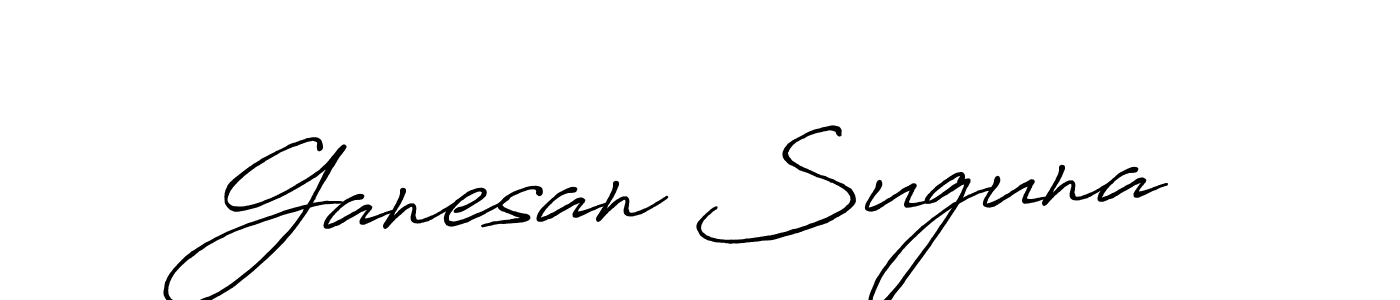 Make a beautiful signature design for name Ganesan Suguna. Use this online signature maker to create a handwritten signature for free. Ganesan Suguna signature style 7 images and pictures png