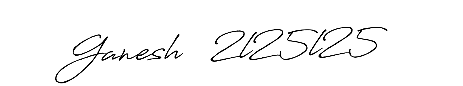 Design your own signature with our free online signature maker. With this signature software, you can create a handwritten (Antro_Vectra_Bolder) signature for name Ganesh   2l25l25. Ganesh   2l25l25 signature style 7 images and pictures png