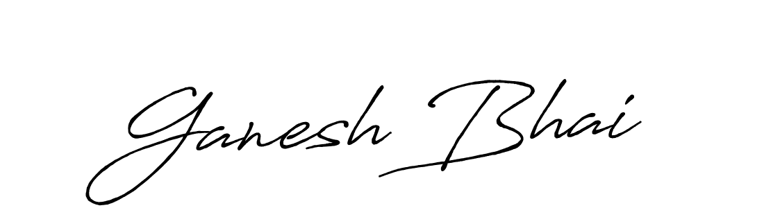 Similarly Antro_Vectra_Bolder is the best handwritten signature design. Signature creator online .You can use it as an online autograph creator for name Ganesh Bhai. Ganesh Bhai signature style 7 images and pictures png