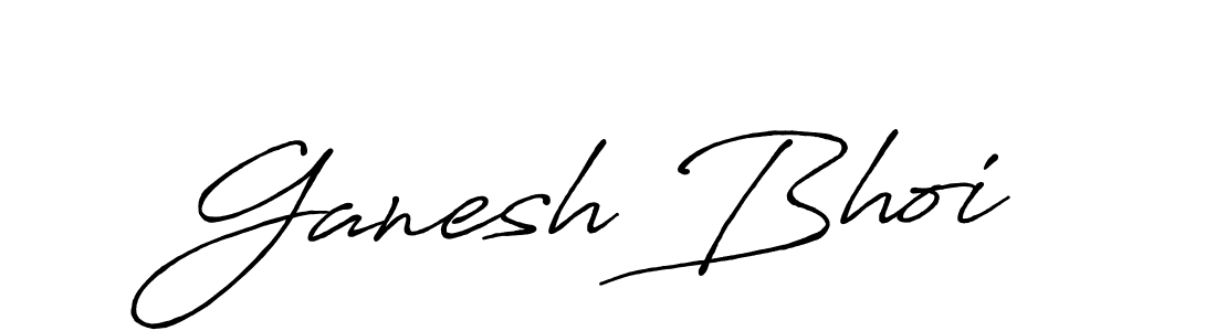 Antro_Vectra_Bolder is a professional signature style that is perfect for those who want to add a touch of class to their signature. It is also a great choice for those who want to make their signature more unique. Get Ganesh Bhoi name to fancy signature for free. Ganesh Bhoi signature style 7 images and pictures png