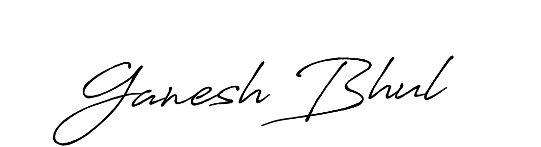 Create a beautiful signature design for name Ganesh Bhul. With this signature (Antro_Vectra_Bolder) fonts, you can make a handwritten signature for free. Ganesh Bhul signature style 7 images and pictures png