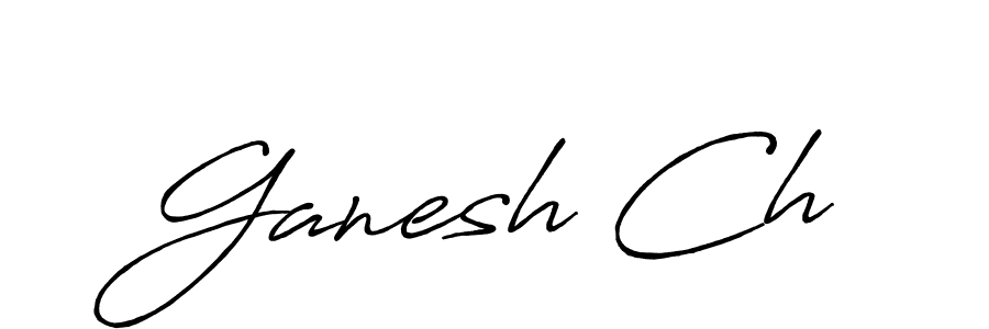 Also we have Ganesh Ch name is the best signature style. Create professional handwritten signature collection using Antro_Vectra_Bolder autograph style. Ganesh Ch signature style 7 images and pictures png
