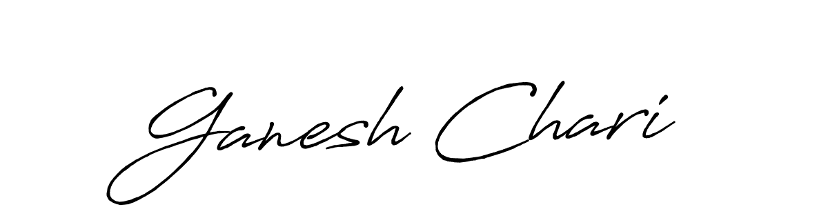 How to make Ganesh Chari signature? Antro_Vectra_Bolder is a professional autograph style. Create handwritten signature for Ganesh Chari name. Ganesh Chari signature style 7 images and pictures png