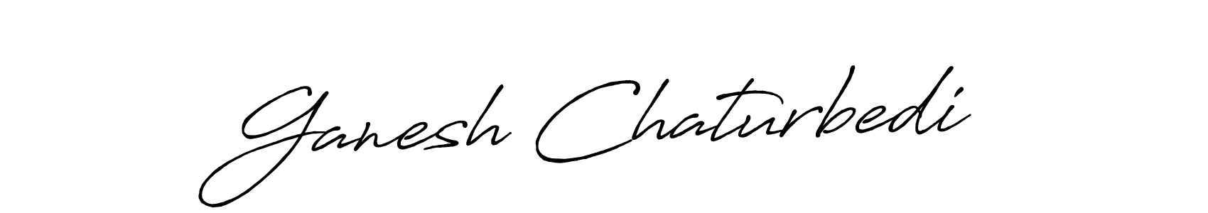 Make a beautiful signature design for name Ganesh Chaturbedi. With this signature (Antro_Vectra_Bolder) style, you can create a handwritten signature for free. Ganesh Chaturbedi signature style 7 images and pictures png