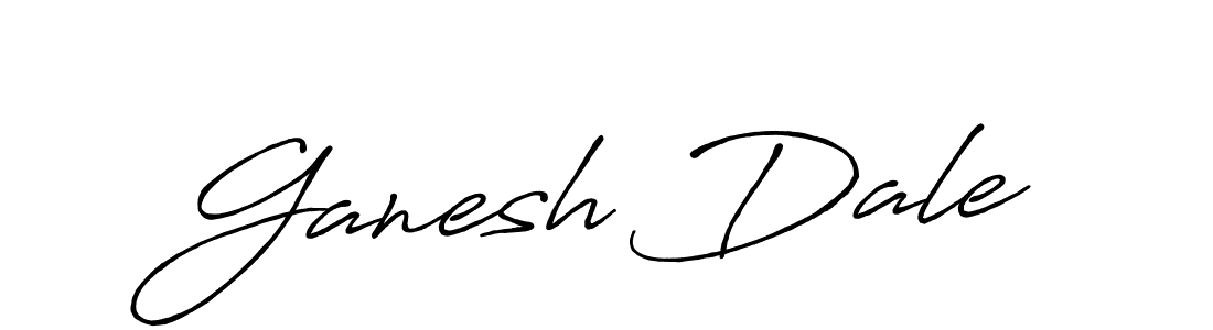 Create a beautiful signature design for name Ganesh Dale. With this signature (Antro_Vectra_Bolder) fonts, you can make a handwritten signature for free. Ganesh Dale signature style 7 images and pictures png