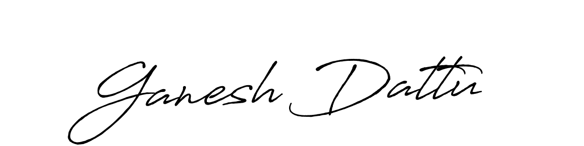 Ganesh Dattu stylish signature style. Best Handwritten Sign (Antro_Vectra_Bolder) for my name. Handwritten Signature Collection Ideas for my name Ganesh Dattu. Ganesh Dattu signature style 7 images and pictures png