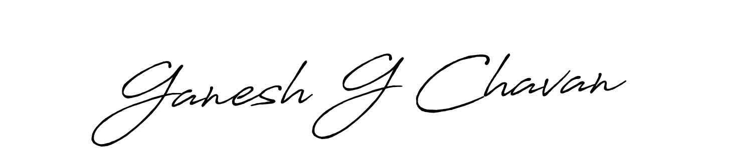 Also we have Ganesh G Chavan name is the best signature style. Create professional handwritten signature collection using Antro_Vectra_Bolder autograph style. Ganesh G Chavan signature style 7 images and pictures png