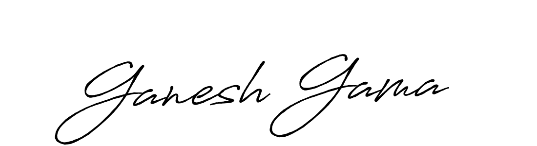 How to make Ganesh Gama signature? Antro_Vectra_Bolder is a professional autograph style. Create handwritten signature for Ganesh Gama name. Ganesh Gama signature style 7 images and pictures png
