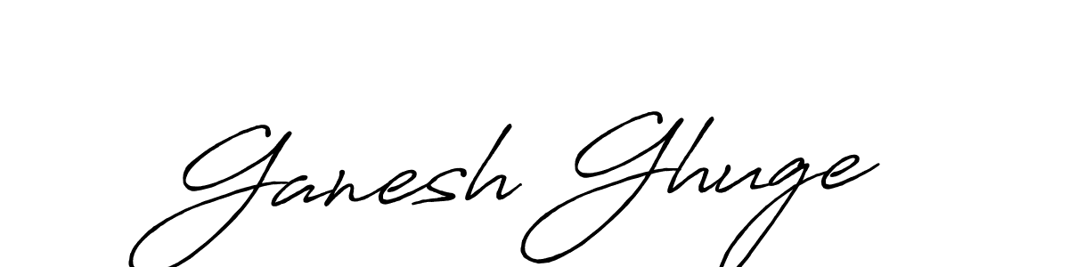 Make a beautiful signature design for name Ganesh Ghuge. With this signature (Antro_Vectra_Bolder) style, you can create a handwritten signature for free. Ganesh Ghuge signature style 7 images and pictures png