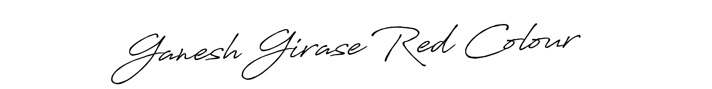 Design your own signature with our free online signature maker. With this signature software, you can create a handwritten (Antro_Vectra_Bolder) signature for name Ganesh Girase Red Colour. Ganesh Girase Red Colour signature style 7 images and pictures png