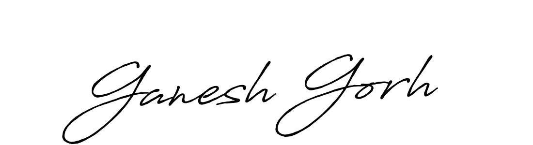 Use a signature maker to create a handwritten signature online. With this signature software, you can design (Antro_Vectra_Bolder) your own signature for name Ganesh Gorh. Ganesh Gorh signature style 7 images and pictures png