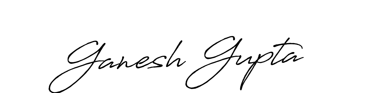 Also we have Ganesh Gupta name is the best signature style. Create professional handwritten signature collection using Antro_Vectra_Bolder autograph style. Ganesh Gupta signature style 7 images and pictures png