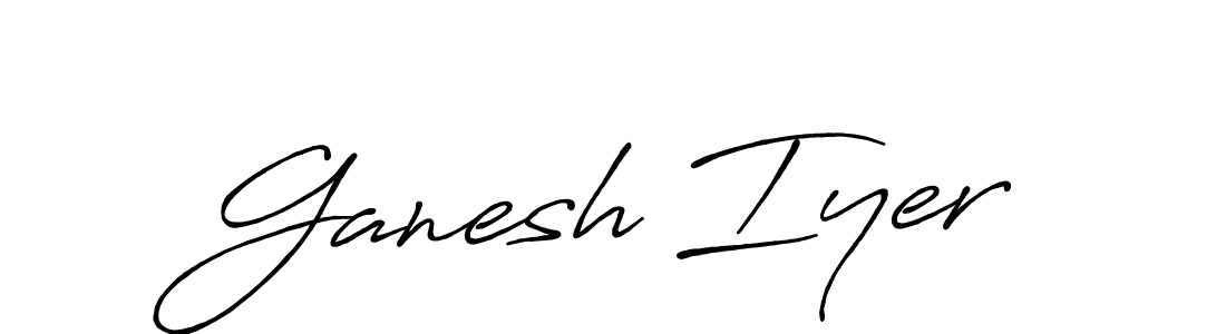 Best and Professional Signature Style for Ganesh Iyer. Antro_Vectra_Bolder Best Signature Style Collection. Ganesh Iyer signature style 7 images and pictures png