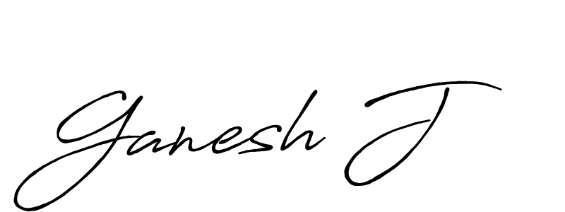 Use a signature maker to create a handwritten signature online. With this signature software, you can design (Antro_Vectra_Bolder) your own signature for name Ganesh J. Ganesh J signature style 7 images and pictures png