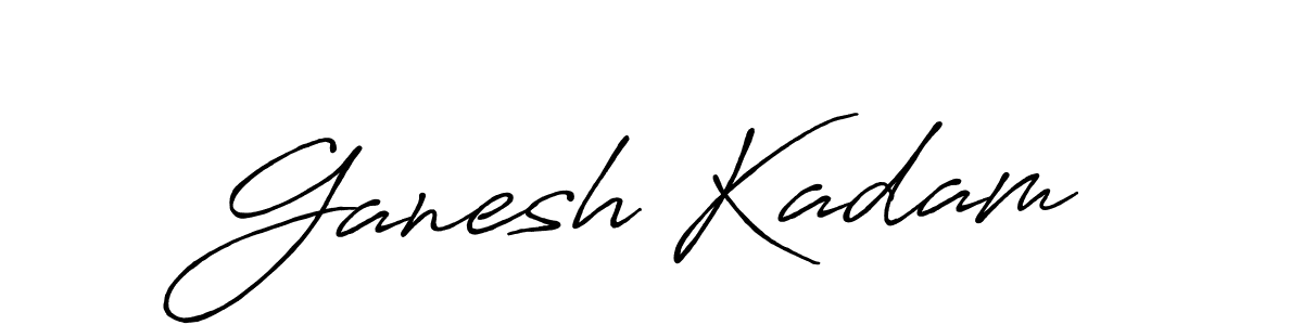 How to make Ganesh Kadam signature? Antro_Vectra_Bolder is a professional autograph style. Create handwritten signature for Ganesh Kadam name. Ganesh Kadam signature style 7 images and pictures png