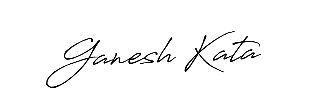 Also we have Ganesh Kata name is the best signature style. Create professional handwritten signature collection using Antro_Vectra_Bolder autograph style. Ganesh Kata signature style 7 images and pictures png