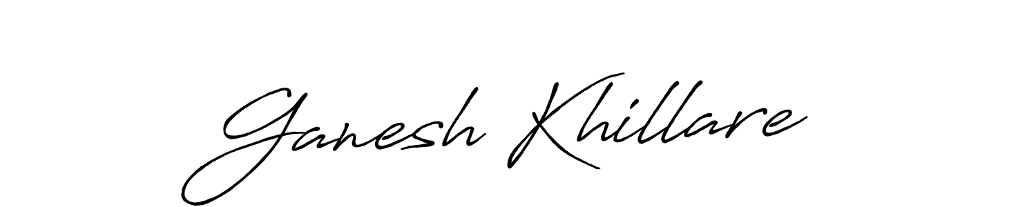 The best way (Antro_Vectra_Bolder) to make a short signature is to pick only two or three words in your name. The name Ganesh Khillare include a total of six letters. For converting this name. Ganesh Khillare signature style 7 images and pictures png