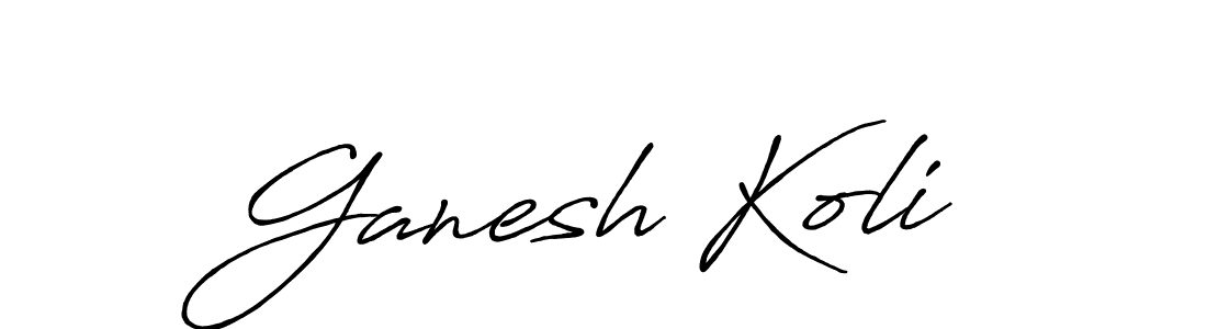 Best and Professional Signature Style for Ganesh Koli. Antro_Vectra_Bolder Best Signature Style Collection. Ganesh Koli signature style 7 images and pictures png