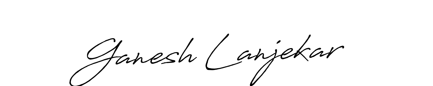 How to Draw Ganesh Lanjekar signature style? Antro_Vectra_Bolder is a latest design signature styles for name Ganesh Lanjekar. Ganesh Lanjekar signature style 7 images and pictures png