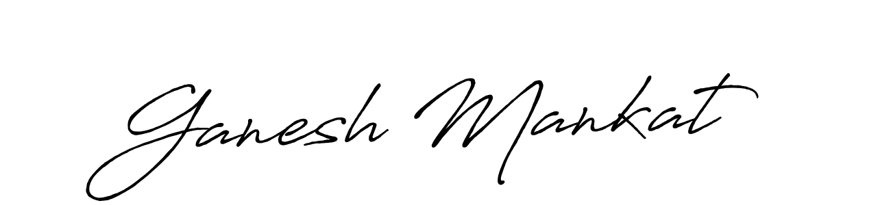 Similarly Antro_Vectra_Bolder is the best handwritten signature design. Signature creator online .You can use it as an online autograph creator for name Ganesh Mankat. Ganesh Mankat signature style 7 images and pictures png