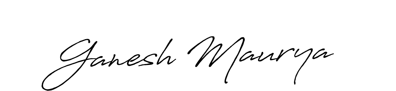 The best way (Antro_Vectra_Bolder) to make a short signature is to pick only two or three words in your name. The name Ganesh Maurya include a total of six letters. For converting this name. Ganesh Maurya signature style 7 images and pictures png