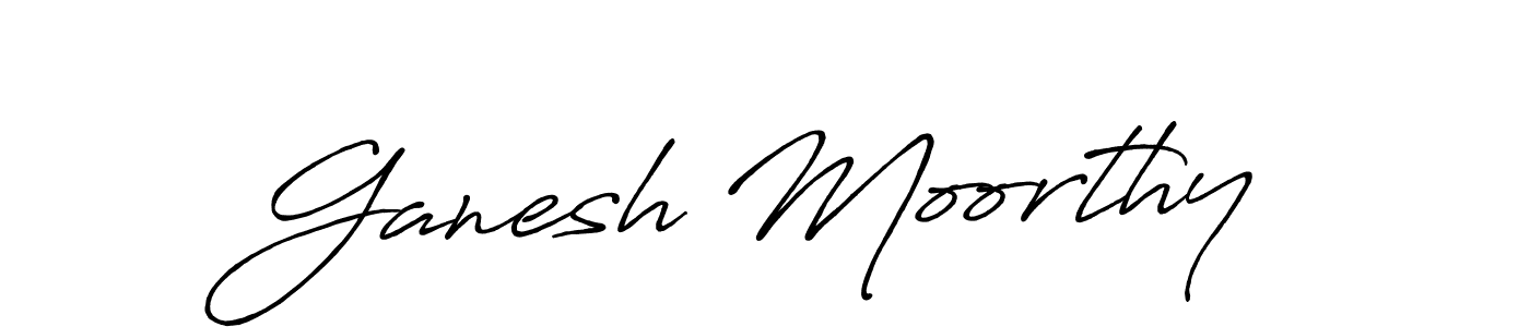 How to make Ganesh Moorthy signature? Antro_Vectra_Bolder is a professional autograph style. Create handwritten signature for Ganesh Moorthy name. Ganesh Moorthy signature style 7 images and pictures png