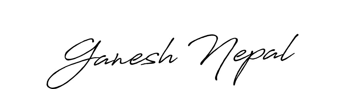 How to Draw Ganesh Nepal signature style? Antro_Vectra_Bolder is a latest design signature styles for name Ganesh Nepal. Ganesh Nepal signature style 7 images and pictures png