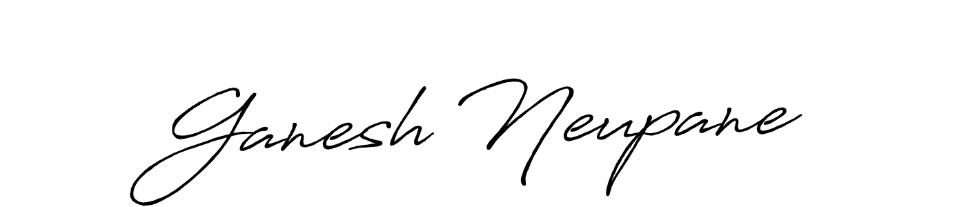 The best way (Antro_Vectra_Bolder) to make a short signature is to pick only two or three words in your name. The name Ganesh Neupane include a total of six letters. For converting this name. Ganesh Neupane signature style 7 images and pictures png