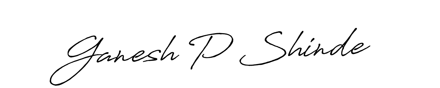 Use a signature maker to create a handwritten signature online. With this signature software, you can design (Antro_Vectra_Bolder) your own signature for name Ganesh P Shinde. Ganesh P Shinde signature style 7 images and pictures png