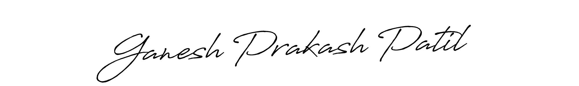 How to make Ganesh Prakash Patil name signature. Use Antro_Vectra_Bolder style for creating short signs online. This is the latest handwritten sign. Ganesh Prakash Patil signature style 7 images and pictures png