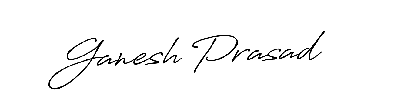 Ganesh Prasad stylish signature style. Best Handwritten Sign (Antro_Vectra_Bolder) for my name. Handwritten Signature Collection Ideas for my name Ganesh Prasad. Ganesh Prasad signature style 7 images and pictures png