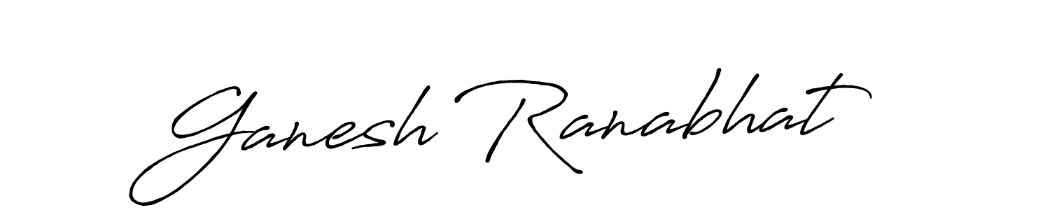 Also we have Ganesh Ranabhat name is the best signature style. Create professional handwritten signature collection using Antro_Vectra_Bolder autograph style. Ganesh Ranabhat signature style 7 images and pictures png