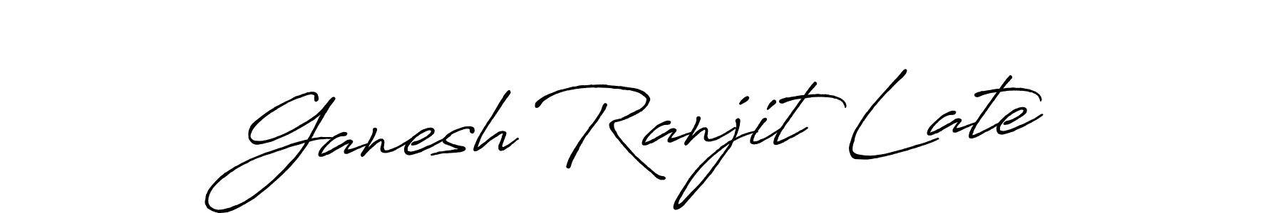 Make a beautiful signature design for name Ganesh Ranjit Late. With this signature (Antro_Vectra_Bolder) style, you can create a handwritten signature for free. Ganesh Ranjit Late signature style 7 images and pictures png