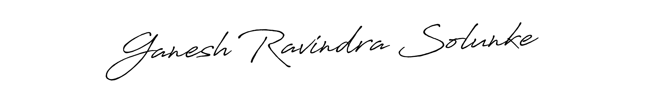 Also we have Ganesh Ravindra Solunke name is the best signature style. Create professional handwritten signature collection using Antro_Vectra_Bolder autograph style. Ganesh Ravindra Solunke signature style 7 images and pictures png