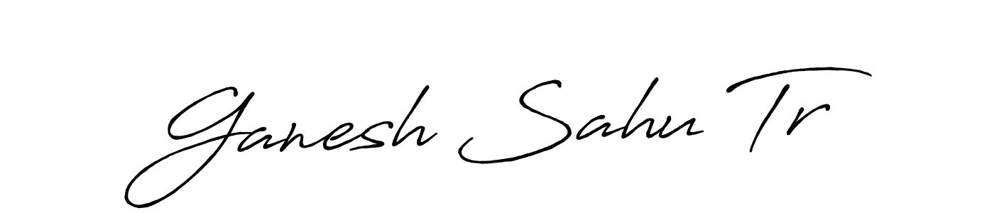 How to make Ganesh Sahu Tr signature? Antro_Vectra_Bolder is a professional autograph style. Create handwritten signature for Ganesh Sahu Tr name. Ganesh Sahu Tr signature style 7 images and pictures png