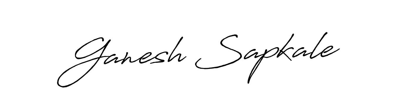Create a beautiful signature design for name Ganesh Sapkale. With this signature (Antro_Vectra_Bolder) fonts, you can make a handwritten signature for free. Ganesh Sapkale signature style 7 images and pictures png