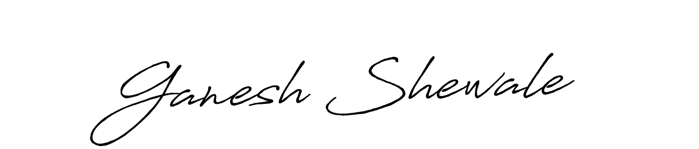 Make a beautiful signature design for name Ganesh Shewale. With this signature (Antro_Vectra_Bolder) style, you can create a handwritten signature for free. Ganesh Shewale signature style 7 images and pictures png