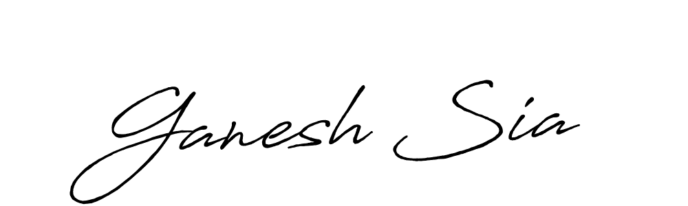 Also we have Ganesh Sia name is the best signature style. Create professional handwritten signature collection using Antro_Vectra_Bolder autograph style. Ganesh Sia signature style 7 images and pictures png