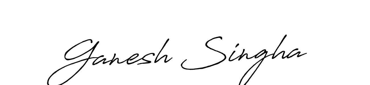 Make a beautiful signature design for name Ganesh Singha. Use this online signature maker to create a handwritten signature for free. Ganesh Singha signature style 7 images and pictures png