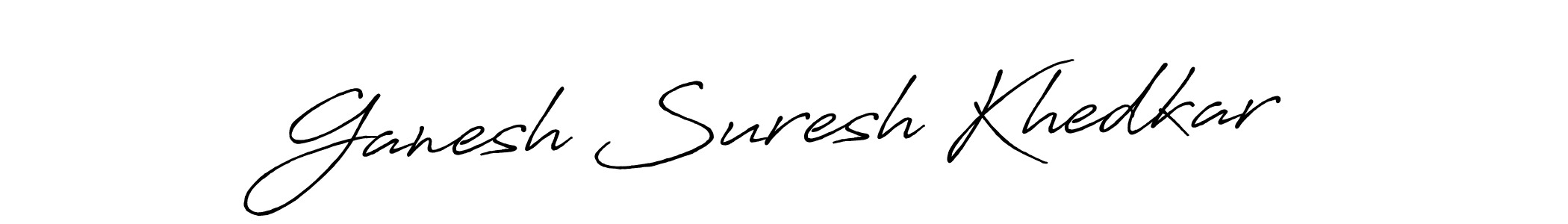 Ganesh Suresh Khedkar stylish signature style. Best Handwritten Sign (Antro_Vectra_Bolder) for my name. Handwritten Signature Collection Ideas for my name Ganesh Suresh Khedkar. Ganesh Suresh Khedkar signature style 7 images and pictures png