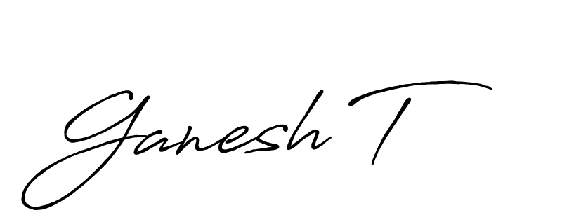 Also You can easily find your signature by using the search form. We will create Ganesh T name handwritten signature images for you free of cost using Antro_Vectra_Bolder sign style. Ganesh T signature style 7 images and pictures png
