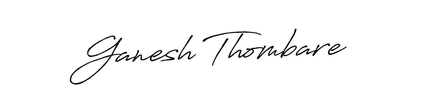 Similarly Antro_Vectra_Bolder is the best handwritten signature design. Signature creator online .You can use it as an online autograph creator for name Ganesh Thombare. Ganesh Thombare signature style 7 images and pictures png