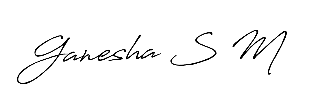Best and Professional Signature Style for Ganesha S M. Antro_Vectra_Bolder Best Signature Style Collection. Ganesha S M signature style 7 images and pictures png