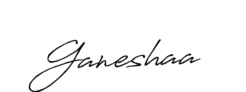 How to make Ganeshaa signature? Antro_Vectra_Bolder is a professional autograph style. Create handwritten signature for Ganeshaa name. Ganeshaa signature style 7 images and pictures png