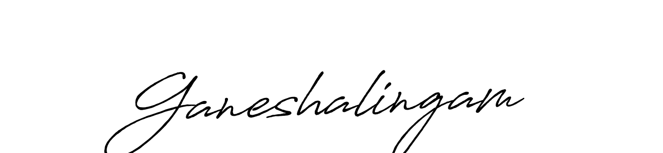 How to make Ganeshalingam signature? Antro_Vectra_Bolder is a professional autograph style. Create handwritten signature for Ganeshalingam name. Ganeshalingam signature style 7 images and pictures png