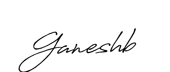 How to make Ganeshb name signature. Use Antro_Vectra_Bolder style for creating short signs online. This is the latest handwritten sign. Ganeshb signature style 7 images and pictures png